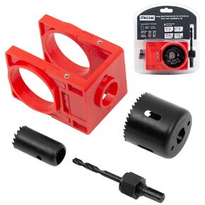 Door Lock Installation Kit Including Hole Saws Door Jig Guide Template (1 Set)