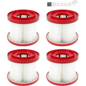 49-90-1900 Replacement HEPA Filter Compatible With Milwaukee Vacuum Filter,m18 vacuum filter,0880-20,0780-20,4 pack