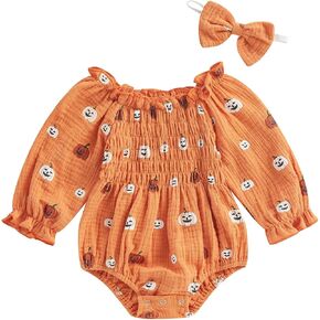 Newborn Baby Girl Outfit Cute Romper Long Sleeve Ruched Bodysuit Comfy Outfits Baby Girl Clothes in Saudi Arabia