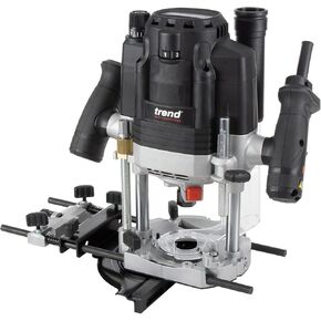 Trend T8 1/2 Inch Dual-Mode Plunge Workshop Router, Engineered for Hand-held and Router Table Use, 3-1/4 HP, 15 Amp, U*T8EK
