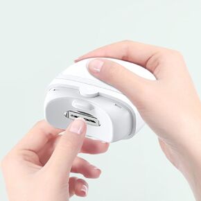 ماكينة تشذيب أظافر كهربائية للأطفال والبالغين، مقص أظافر أوتوماتيكي مع ضوء LED وسرعتين، مجموعة مبرد أظافر قابلة لإعادة الشحن عبر USB، أداة تشذيب أظافر آمنة لكبار السن in Kuwait