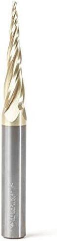 Amana Tool - 46583 CNC 2D & 3D Carving 3.6 Deg Tapered Angle Ball Tip 1/8 Dia x 1/16 Rad in Saudi Arabia