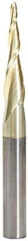 Amana Tool - 46583 CNC 2D & 3D Carving 3.6 Deg Tapered Angle Ball Tip 1/8 Dia x 1/16 Rad in Saudi Arabia