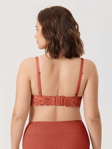 MOMANDA Women's Lace Nursing Bra Wirefree Padded Breastfeeding Maternity Bralette Cute More Coverage in Kuwait