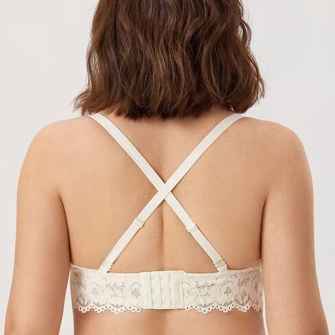 MOMANDA Women's Lace Nursing Bra Wirefree Padded Breastfeeding Maternity Bralette Cute More Coverage in Kuwait