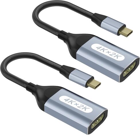 USB C to HDMI Adapter 4K@60Hz, Thunderbolt to HDMI Adapter, Type C HDMI Converter, USB-c to hdmi Cable, Compatible with Laptop MacBook Pro/Air, iPhone 15, Dell, HP, Pixelbook, Thinkpad, Surface, etc. in Saudi Arabia
