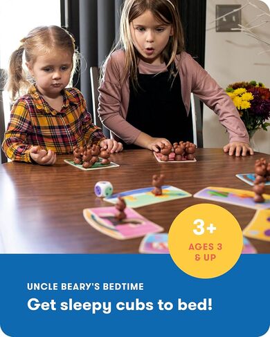 SimplyFun Uncle Beary’s Bedtime - an Engaging and Educational Toddler Game - Learn to Develop Counting Skills, Focus and Self Control - 2 to 4 Players, for Kids Ages 3 & Up in Saudi Arabia