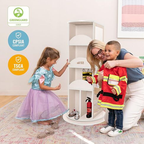 ECR4Kids دوارة للملابس، منظم أزياء، طبيعي in Saudi Arabia