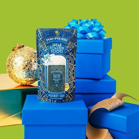 Poo-Pouri Before-You-Go Holiday Pocket Sprayer, Sugar Toasted Toots, 1 Fl Oz - Frosted Vanilla, Coconut and Mint in Kuwait