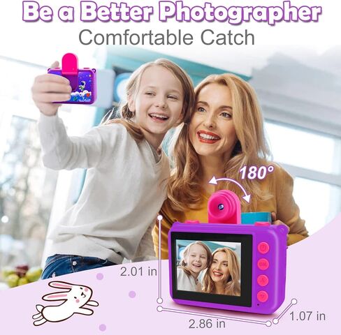 كاميرا GKTZ للأطفال، كاميرا رقمية مقاومة للماء بدقة 1080 بكسل عالية الدقة للأطفال، كاميرا خارجية للرياضة تحت الماء مع بطاقة SD 32 جيجابايت، ألعاب هدايا عيد ميلاد للأطفال لعمر 3 4 5 6 7 8 9 10 11 12 عامًا للأولاد والبنات in Kuwait