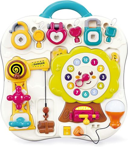 لوحة مشغولة للأطفال من بيري بريزيدنت للأعمار من 1 إلى 3 سنوات، ألعاب موسيقية مضيئة للأطفال، ألعاب سفر للأطفال من عمر 12 إلى 18 شهرًا، ألعاب حسية لعمر سنة واحدة in Kuwait