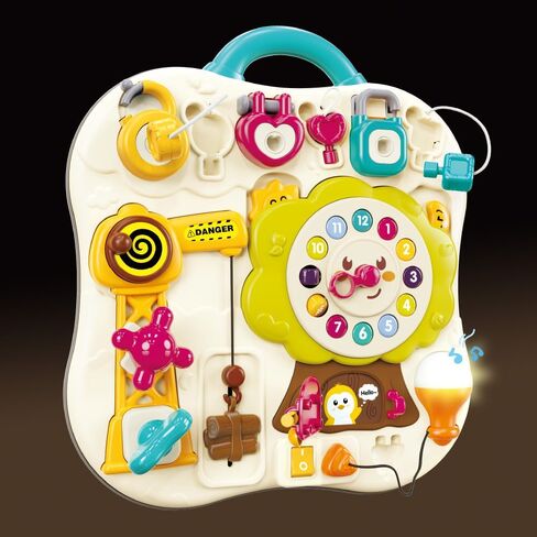 لوحة مشغولة للأطفال من بيري بريزيدنت للأعمار من 1 إلى 3 سنوات، ألعاب موسيقية مضيئة للأطفال، ألعاب سفر للأطفال من عمر 12 إلى 18 شهرًا، ألعاب حسية لعمر سنة واحدة in Kuwait