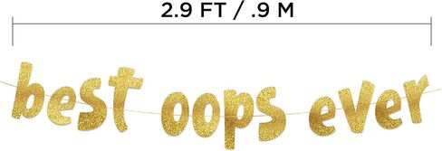 Best Oops Better Baby Shower Banner - Gender Reveal Party Baby Shower Decorations - Pregnancy Baby Announcment Banner in Saudi Arabia