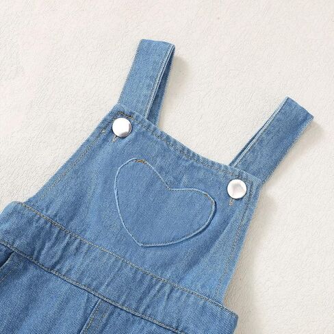Baby Girls Overalls Baby Denim Romper Outfits Infant Girls Jeans Jumpsuit in Saudi Arabia