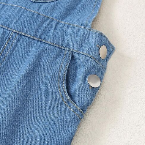Baby Girls Overalls Baby Denim Romper Outfits Infant Girls Jeans Jumpsuit in Saudi Arabia