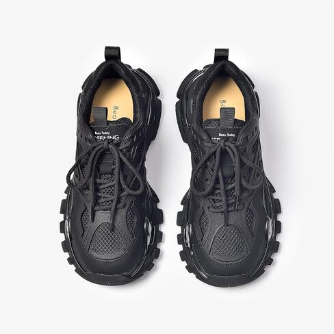 BEAU TODAY Chunky Sneakers for Women, Fashion Platform Sneakers Dad Shoes for Women, Casual Lace-up Walking Shoes in Kuwait