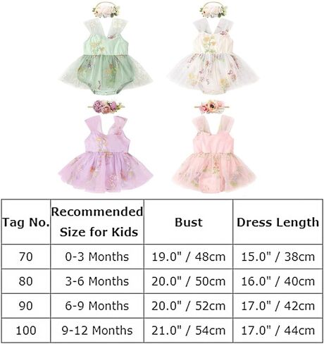 ODASDO Infant Baby Girl Tulle Romper Flower Embroidery Princess Bodysuit with Headband Birthday Party Cake Smash Outfit in Saudi Arabia