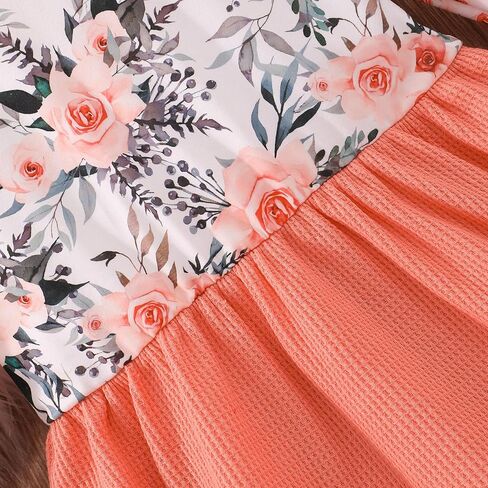 Toddler Baby Girl Fall Winter Dress Baby Toddler Girl Floral Tunic Dress Long Sleeves Casual Dress in Saudi Arabia