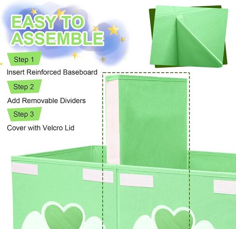 Toy Box for Girls,Extra Large Toy Storage Organizer Bins with Star Transparent Windows,Sturdy Handles and Mesh Bag, Foldable Storage Box for Nursery, Playroom, Bedroom(Pink) in Saudi Arabia