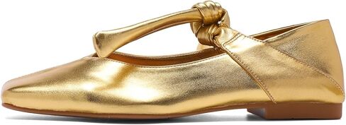 أحذية باليه مسطحة بفيونكة فضية للنساء وربطة عنق سهلة الارتداء من ماري جين مسطحة بمقدمة مربعة كاجوال أحذية راقصة الباليه in Kuwait