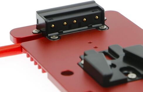 Alvins V Mount Battery Plate for DJI Ronin 4D, V Mount Plate with 6-pin 1B DC-in Out Put Battery Mounts Plate for Ronin 4D in Kuwait