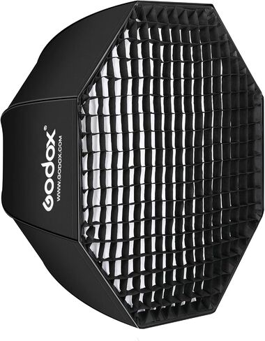 Godox SB-UE 32 بوصة/80 سم مظلة مثمنة سوفت بوكس ​​عاكس مع شبكة قرص العسل لفلاش Speedlight (حامل بوينز) in Saudi Arabia