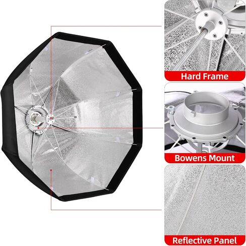 Godox SB-UE 32"/80cm Umbrella Octagon Softbox Reflector with Honeycomb Grid for Speedlight Flash (Bowens Mount) in Kuwait