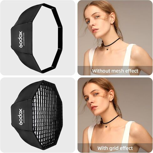 Godox SB-UE 32"/80cm Umbrella Octagon Softbox Reflector with Honeycomb Grid for Speedlight Flash (Bowens Mount) in Kuwait