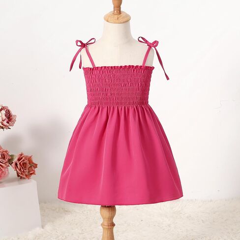 LYSMuch 1-7T Toddler Baby Girl Sleeveless Boho Dress Spaghetti Strap Outfit Casual Clothes in Saudi Arabia