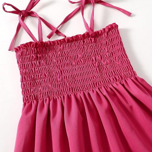 LYSMuch 1-7T Toddler Baby Girl Sleeveless Boho Dress Spaghetti Strap Outfit Casual Clothes in Saudi Arabia