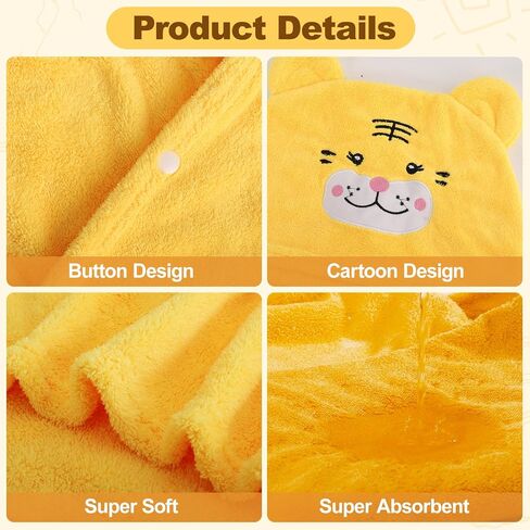 Toddler Bath Towel, Baby Hooded Towel, Ultra Absorbent Soft Shower Towel, Unisex Baby Bath Towel, Baby Towels with Hood for Kids Boys Girls, 27.5" x 55" (Purple-Rabbit) in Saudi Arabia