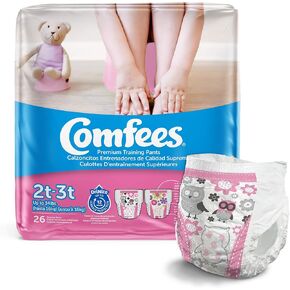 ATTENDS Youth Training Pants Comfees Pull On 2T-3T Disposable (#CMF-G2, Sold Per Bag)