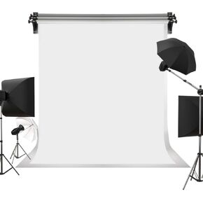 Kate 5ft×7ft Solid White Backdrop Portrait Background for Photography Studio Children and Headshots Background for Photography Video and Television