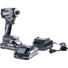 Cyber Tools 21V Brushless Cordless Driver, Compact and Light Weight, 230Nm Max Torque, 4000 IPM, 3200 RPM with LED Light, 2 Batteries 2000mAh, Charger, and Case Included