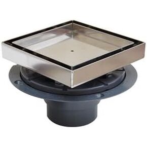 Sioux Chief 821-T2ATQ 2" Plastic ABS Tile Shower Drain with Tile-In Head & Test Plug
