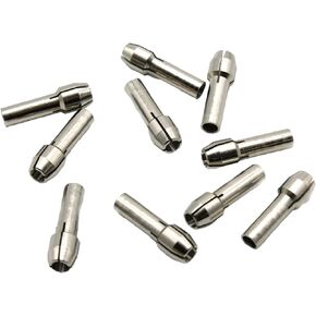TEMO 10 pc Durable Shiny 1/8 Inch Rotary Tool Collet Bit #480 for Dremel Rotary Tools