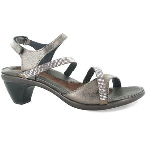 NAOT Footwear Innovate Women’s Heel Rhinestone Sandal with Cork Footbed and Arch Support Footbed - Adjustable Ankle Strap - Comfort and Support – Lightweight and Perfect for Travel