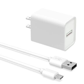 Replacement 5Ft Adapter Charging Power Cord Fit for Arlo Pro/Pro2, Arlo Q, Arlo GO Indoor Camera, Wyze Cam Pan v3 v2, Yi Home Camera Oculus Go, Kasa Cam Wall Charger Power Supply Adapter Cord
