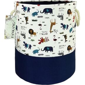 FANKANG Storage Baskets,Collapsible Convenient Nursery Hamper/Laundry Bin/Toy Collection Organizer for Kid's Room（Butterfly）