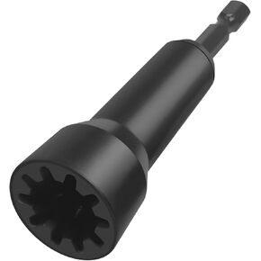 Wire Twister Tool for Drill, Compatible with Wire Nut Twister, Electrical Wire Twister, Wire Twisting Tool with 1/4" Chuck, Enhanced Wiring Efficiency (Black, 1 PCS)