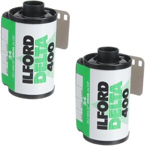 Ilford Black and White 1748192 Delta Pro Fast Fine Grain Film, ISO 400, 35mm, 36 Exposures (2 Pack)