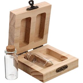 HOMSFOU Box Lanugo Umbilical Cord Preservation Fetal Hair Container Children Tooth Container Baby Tooth Teeth Bottles for Newborn Babies Adorable Pp Wooden Braces