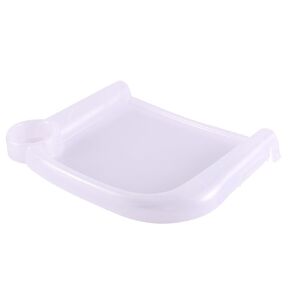 Roland Baby Dining Tray Compatible with Fast Table Chair, Portable High Chair Tray, Material Tray for Hook On High Chair, Feeding Tray, Clear