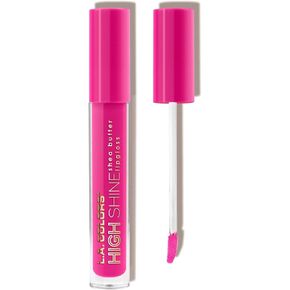 L.A. COLORS High Shine Shea Butter Lip Gloss, Baby Cakes, 0.14 Ounce