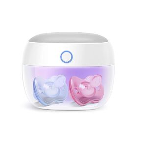 Papablic Portable Pacifer Sanitizer, UV Light Sanitizer Case for Pacifer, USB Rechargeable Mini Pacifer Sanitizer Box, 99.9% Cleaned in 59 Seconds