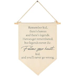 The Sandlot Quote-Boys Room Wall Art-Baseball Sign-Baby Banner Gift Shower-Canvas Hanging Flag Banner Wall Sign Decor Gift for Nursery Bedroom Playroom Front Door Baby Kids Boy/Girls Teen