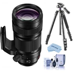 Panasonic LUMIX S PRO 70-200mm f/4 O.I.S. Lens for L Mount, Bundle with Vanguard Alta Pro 264AT Tripod and TBH-100 Head, Cleaning Kit, Cleaning Cloth