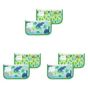 Green Sprouts Reusable Snack Bags (2 Pack) Holds Food, Utensils, Wipes, & More Food-Safe, Waterproof, Easy-Clean Material