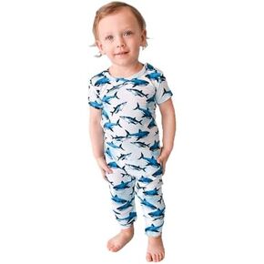 Posh Peanut Baby Romper with Snap Closure - Henley Short Sleeve Baby Boy Outfits - Soft Viscose Baby Pajamas Made from Bamboo