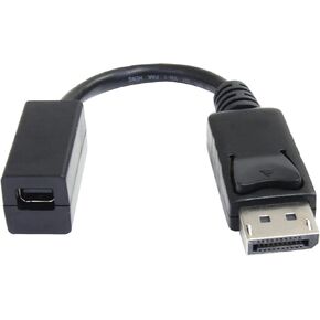 StarTech.com 6in (15cm) DisplayPort to Mini DisplayPort Cable - 4K x 2K UHD Video - DisplayPort Male to Mini DisplayPort Female Adapter Cable - DP to mDP 1.2 Monitor Extension Cable (DP2MDPMF6IN) in Kuwait
